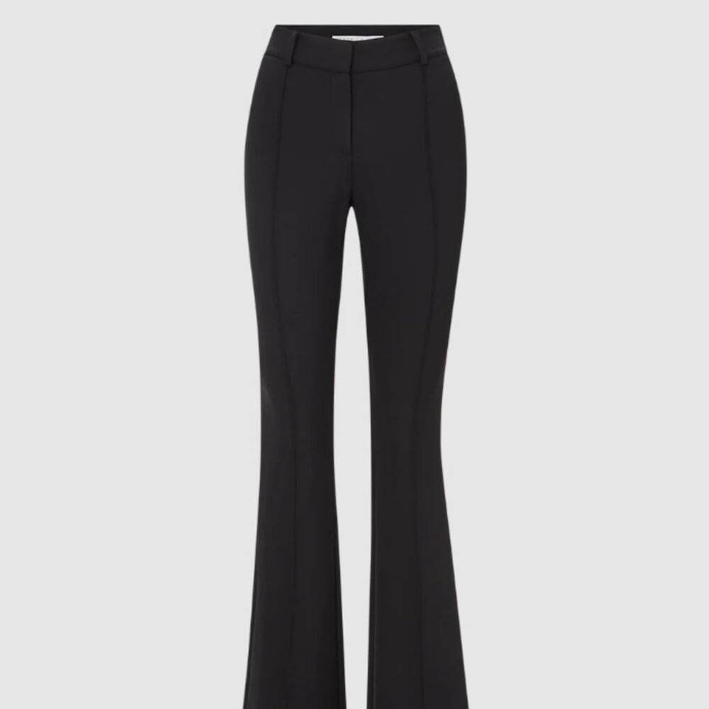 Veronica Beard Women's Hibiscus Slim-Flare Pant Black Size 8